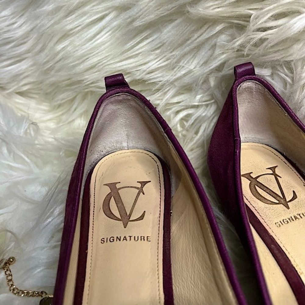 Vero Cuoio Purple Red Suede Slip On Flats with Tasle​​​ - Picture 9 of 15